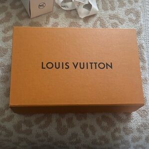 Louis Vuitton Orange Box with Black Logo
